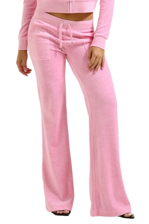 JUICY COUTURE Różowe damskie spodnie dresowe Layla Low Rise Pocket, Rozmiar M