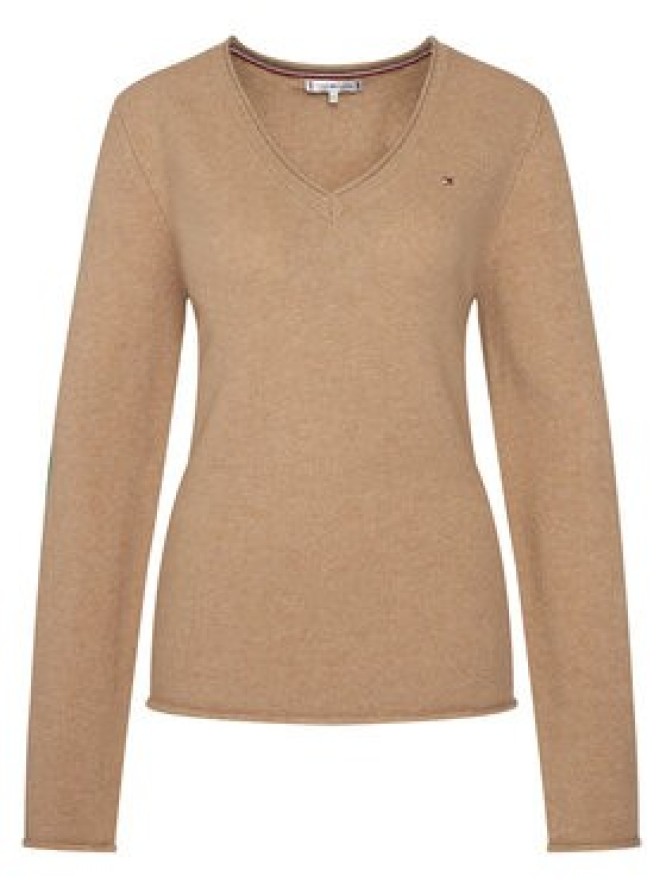 Tommy Hilfiger Sweter WW0WW43505 Beżowy Regular Fit