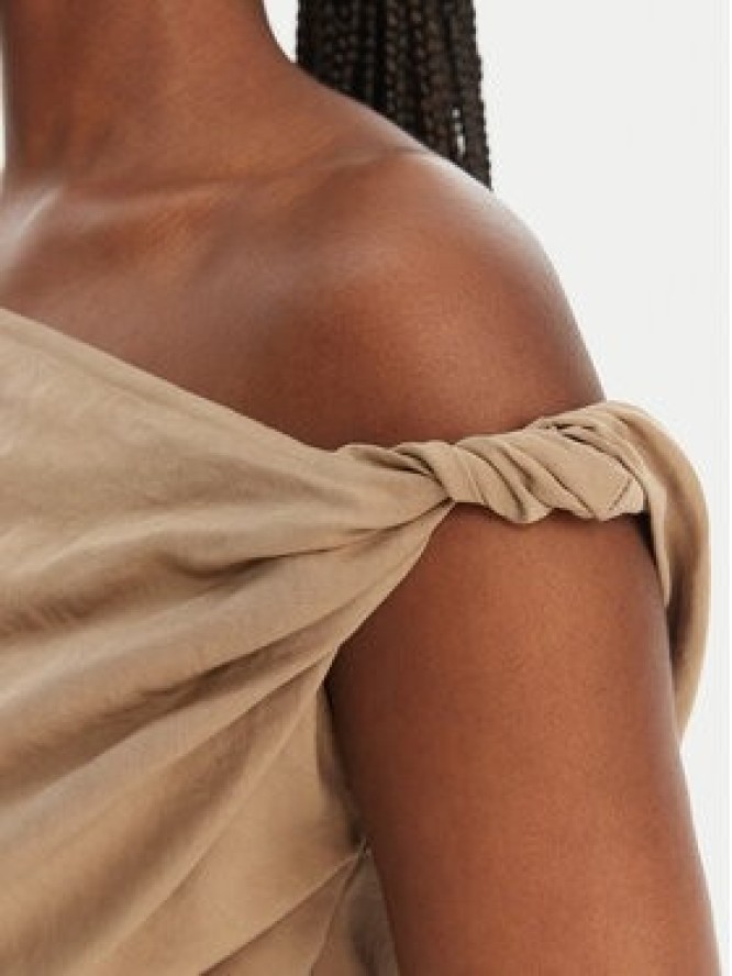 Eleh Bluzka SS260098 Beżowy Regular Fit