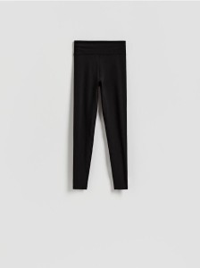 Gładkie legginsy - czarny