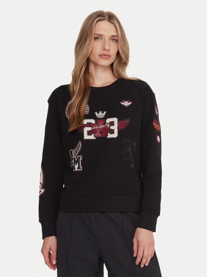 Aeronautica Militare T-Shirt 242FE1970DF567 Czarny Regular Fit