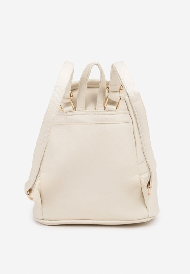 Jasnobeżowy Plecak Ozdobiony Napisem Elimilia