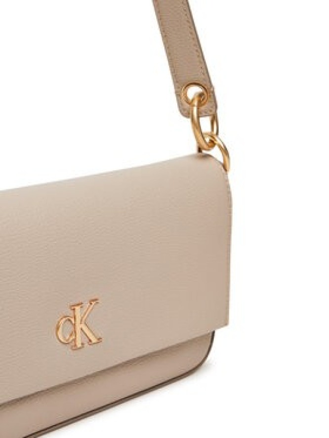 Calvin Klein Torebka Minimal Monogram Shoulder Pouch LV04K3161G Écru