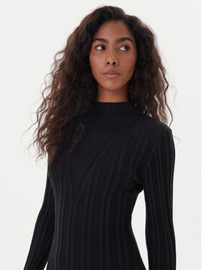 Fracomina Sukienka dzianinowa FJ25WD5006K463Q7 Czarny Slim Fit