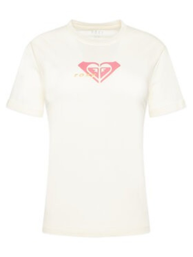 Roxy T-Shirt Oceanregular ERJZT06078 Écru Regular Fit