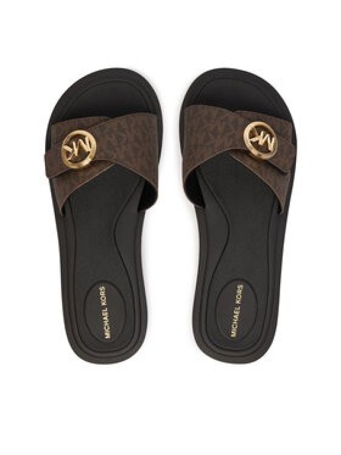 MICHAEL Michael Kors Klapki MK Pool 40R6MKFA1B Brązowy
