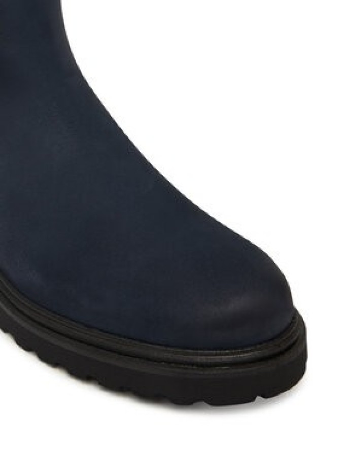 Tommy Hilfiger Sztyblety Nubuck Cleated FW0FW09041 Granatowy
