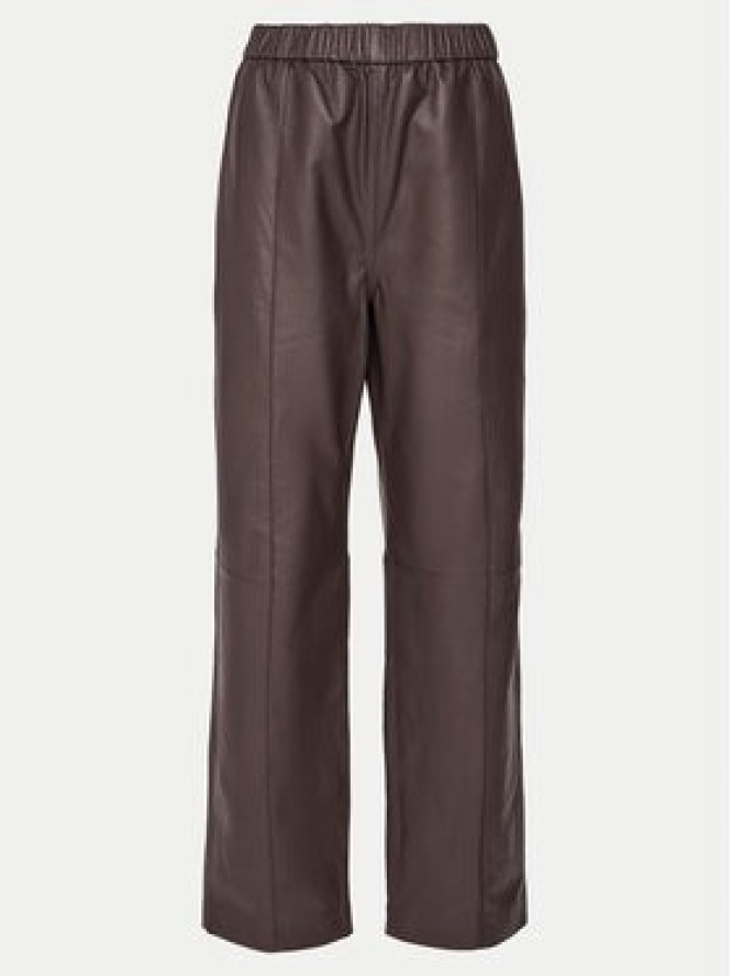 2NDDAY Spodnie skórzane 2251561672 3091 Brązowy Regular Fit