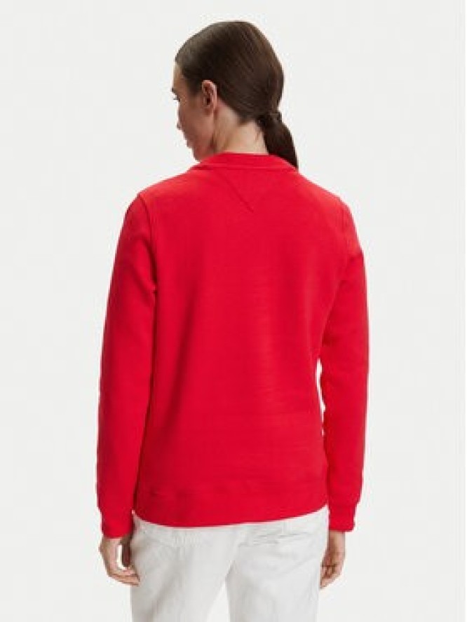 Tommy Jeans Bluza DW0DW19959 Czerwony Regular Fit