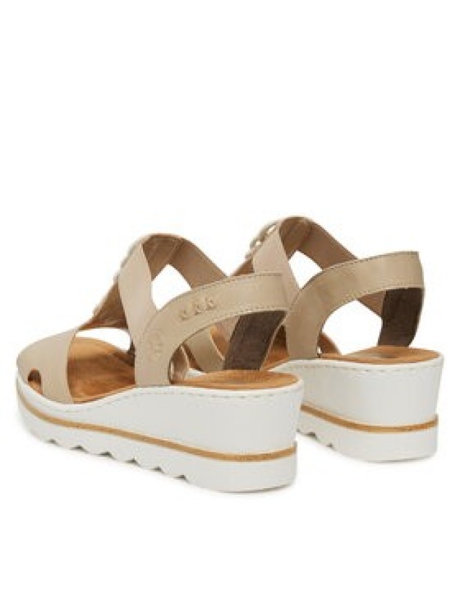 Rieker Sandały 67498-62 Beżowy