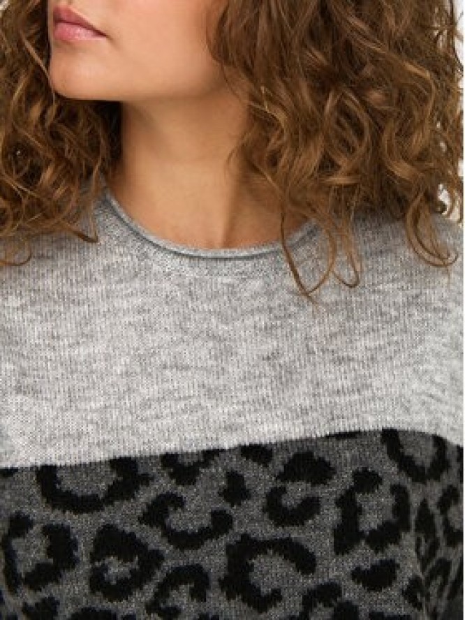 ONLY Sweter Jade 15294969 Szary Regular Fit