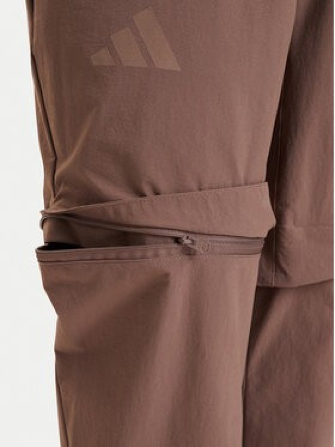 adidas Spodnie outdoor Terrex Multi KW7469 Brązowy jasny Regular Fit