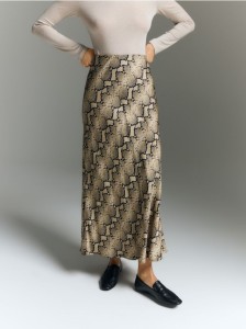 Spódnica w zwierzęcy wzór - wielobarwny