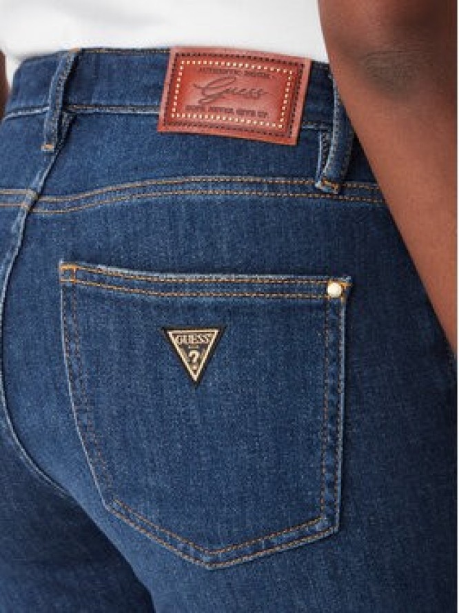 Guess Jeansy W6YA0L D1335 Granatowy Boot Fit