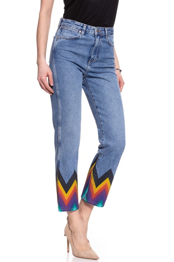 WRANGLER RETRO CROP STRAIGHT KABEL BLUE W27YER19K 112128213