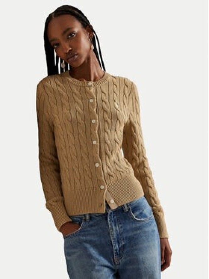 Polo Ralph Lauren Kardigan 211971868502 Beżowy Slim Fit