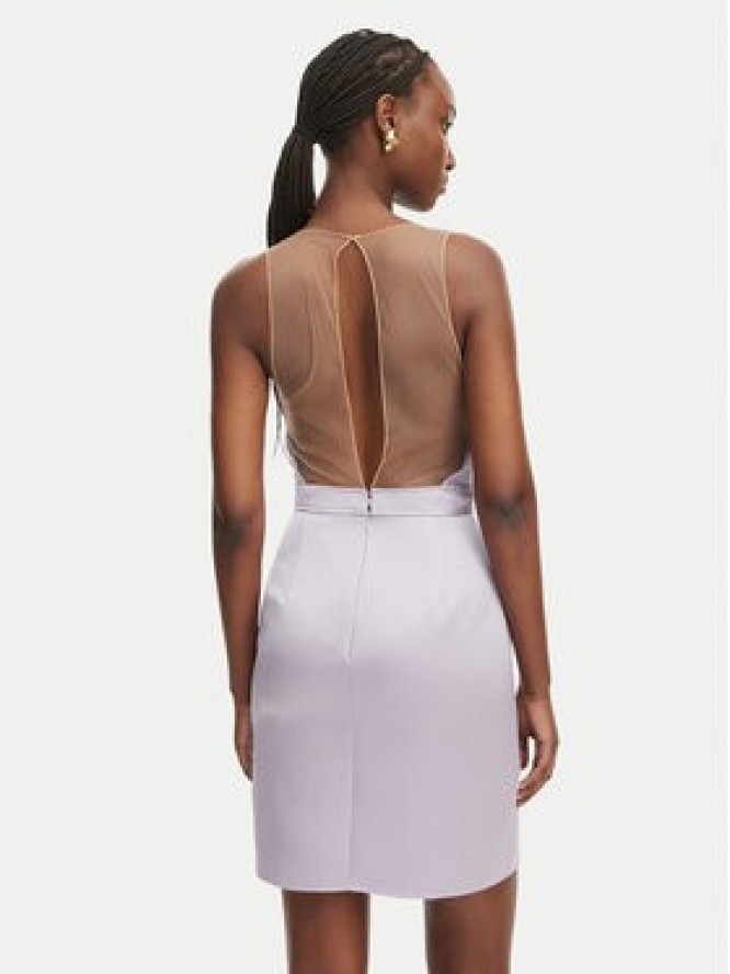 Elisabetta Franchi Sukienka koktajlowa TB-001-61E2-V550 Fioletowy Regular Fit