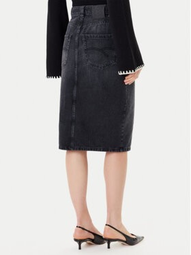Marella Spódnica jeansowa 2523106054200 Czarny Regular Fit