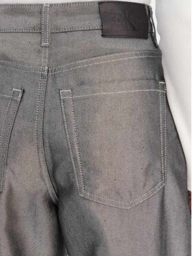 Calvin Klein Jeans Jeansy LV047E718G Szary Barrel Fit