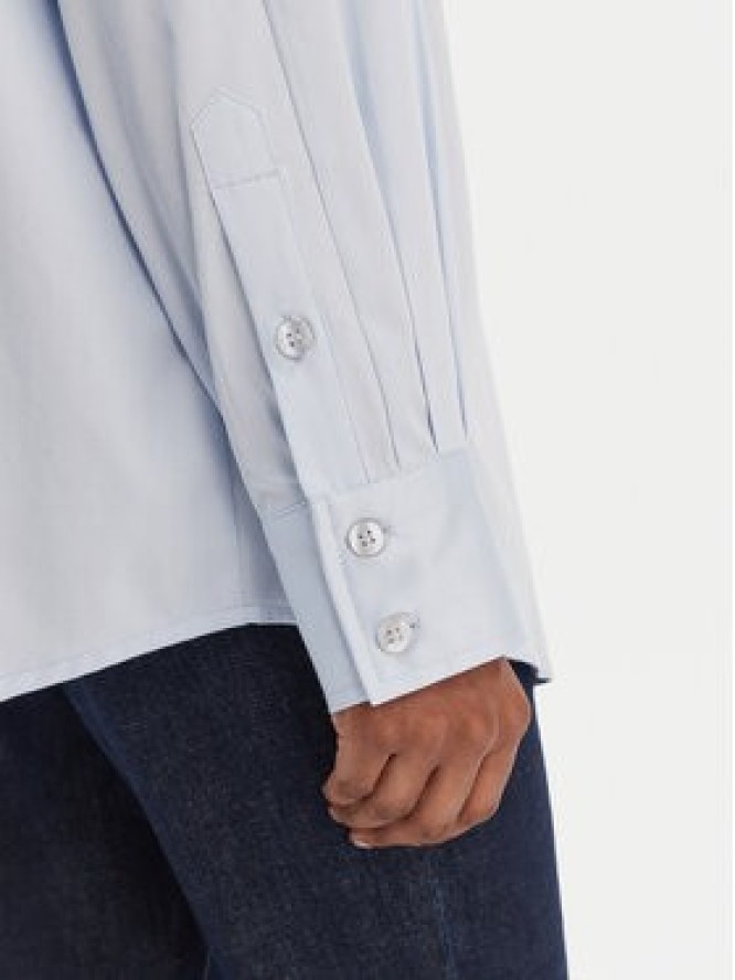 Guess Koszula W6RH57 WAF10 Błękitny Oversize