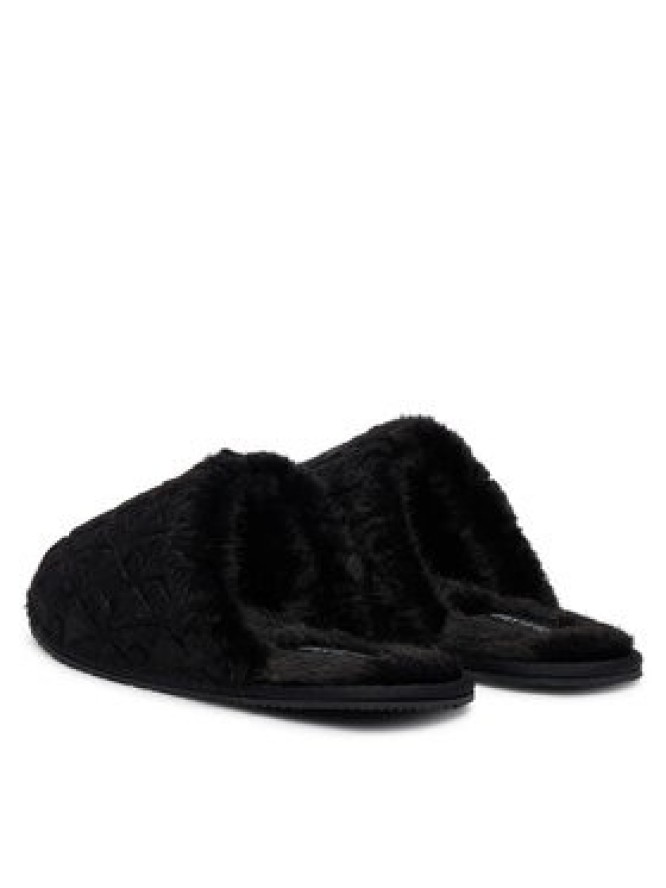 Calvin Klein Kapcie Home Slipper Fur Aop HW0HW03218 Czarny