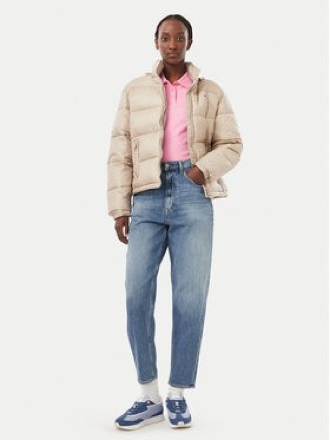 Tommy Jeans Kurtka zimowa DW0DW21619 Beżowy ciemny Relaxed Fit