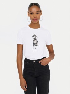 ONLY T-Shirt Emma 15329752 Biały Regular Fit