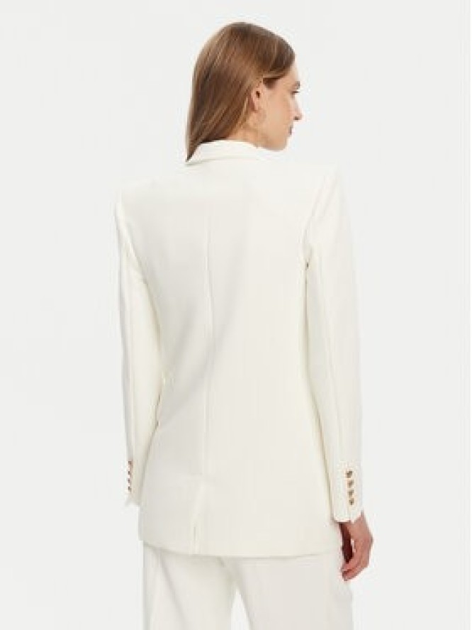 Elisabetta Franchi Marynarka GI-147-51E2 -V700 Biały Regular Fit