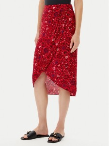 Pepe Jeans Spódnica midi Clau PL901199 Czerwony Slim Fit