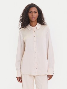 Guess Koszula W5YH03 WF1T2 Beżowy Regular Fit