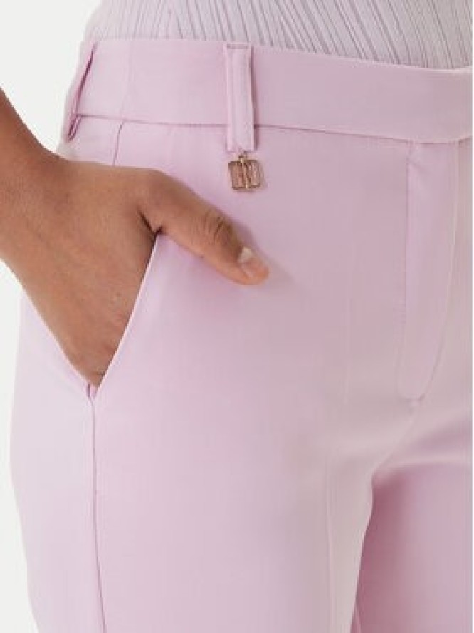 Fracomina Spodnie materiałowe FR26SV4002W42901 Różowy Slim Fit