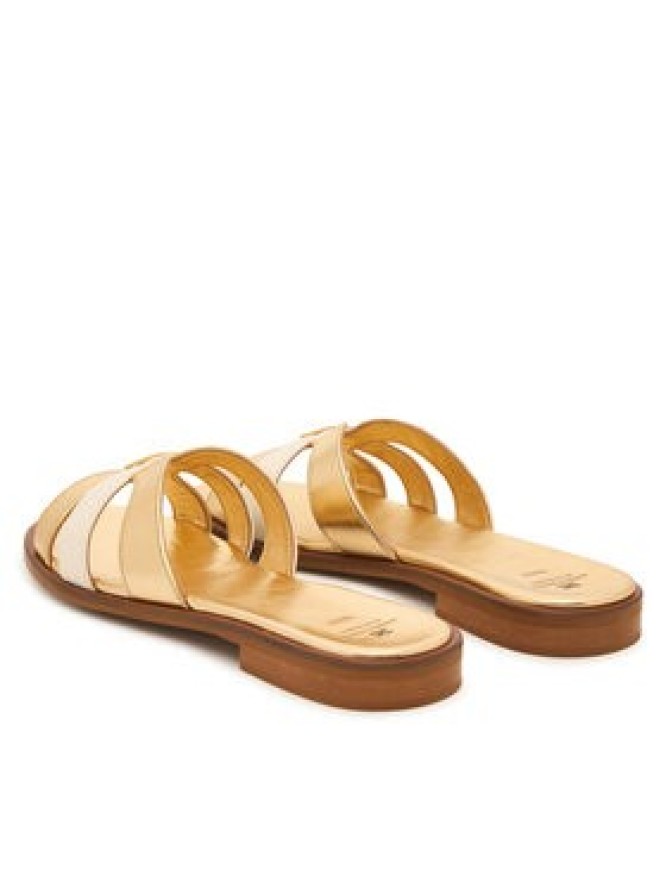 Elisabetta Franchi Klapki F4A2-E0558-1735 D Złoty