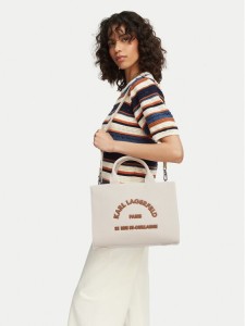 KARL LAGERFELD Torebka B2W50010 Kremowy