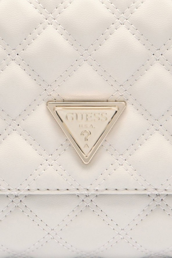 GUESS Pikowana torebka ecru Giully 2