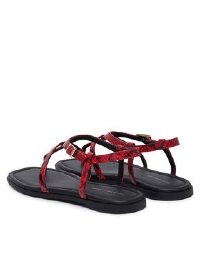 Tommy Hilfiger Sandały Th Buckle FW0FW09514 Czerwony