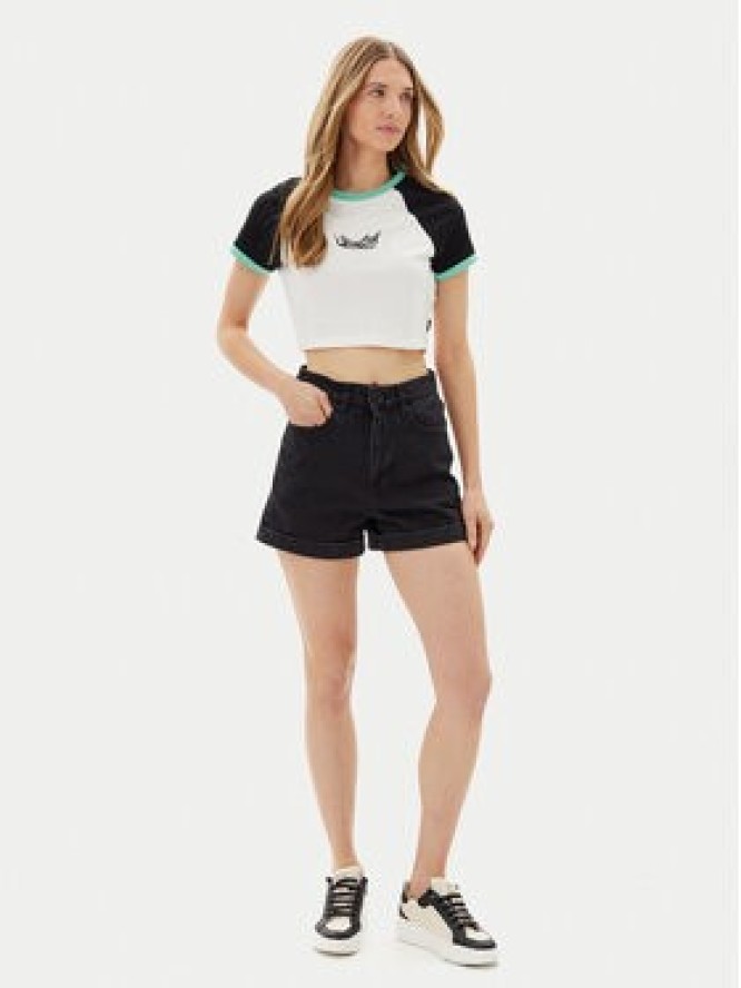 Volcom Szorty jeansowe Weelow B2012300 Czarny Slim Fit