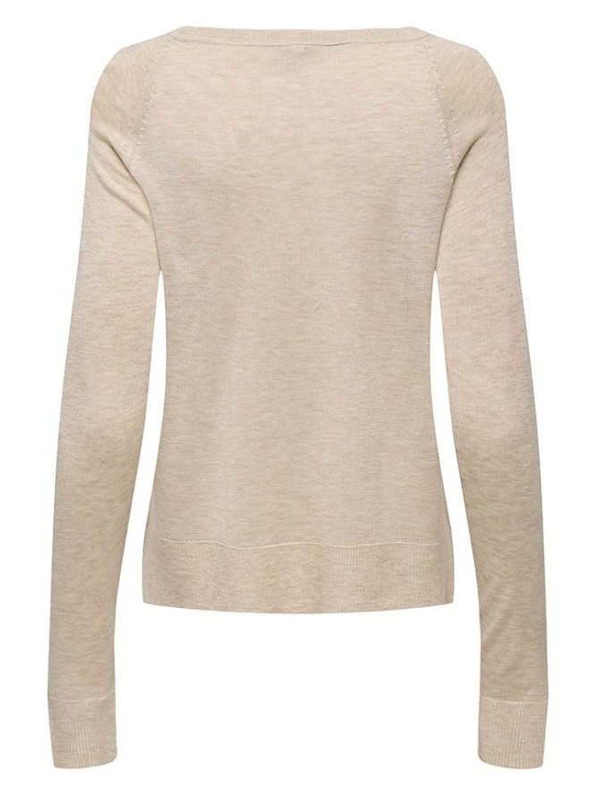 ONLY Sweter w kolorze beżowym rozmiar: M