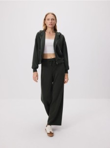 Oversizowa bluza - ciemnozielony