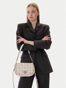 Guess Torebka Emelie Logo HWGP99 28200 Écru