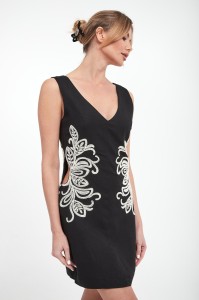 Sukienka lniana mini TWINSET U&B