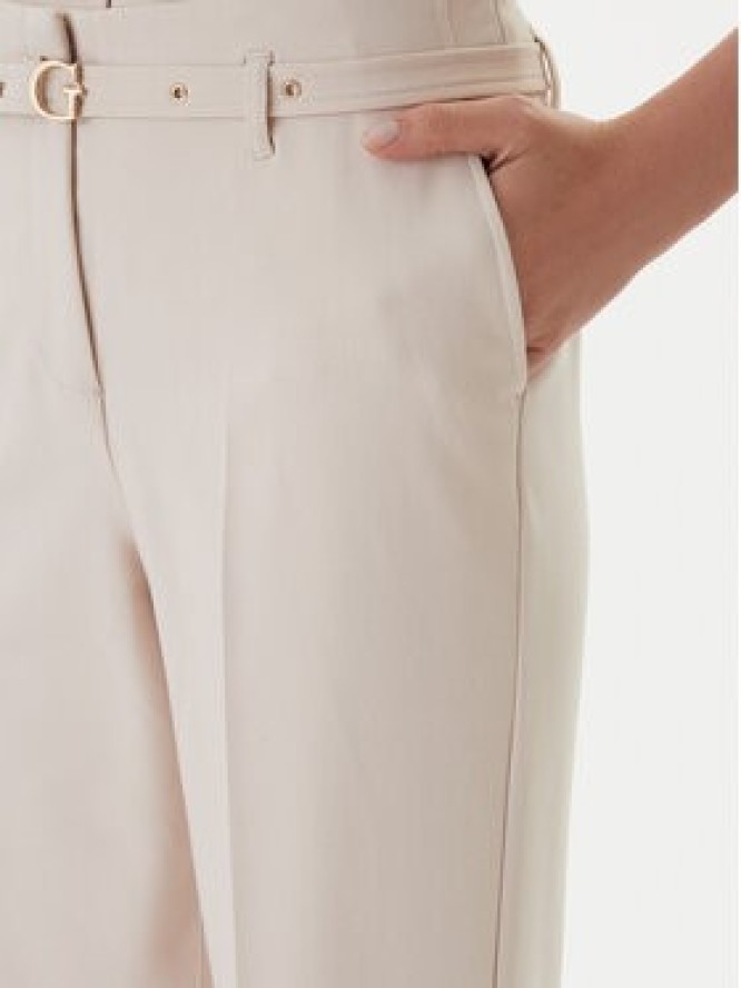 Guess Spodnie materiałowe W6GB17 W1894 Beżowy Regular Fit