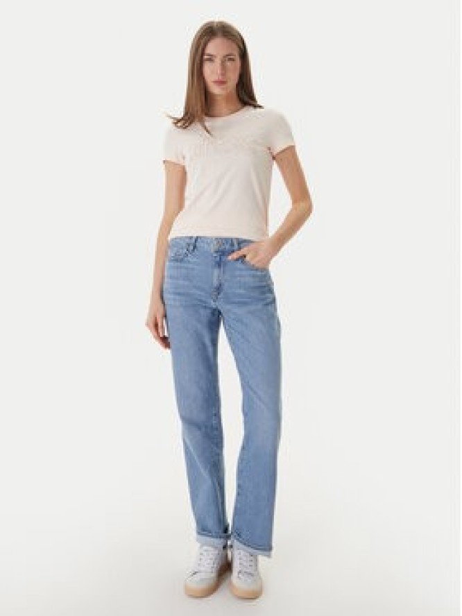 Guess T-Shirt W5GI04 J1314 Różowy Slim Fit