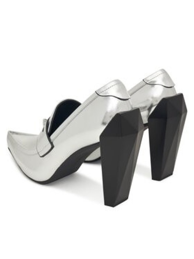 United Nude Półbuty Gem Loafer Hi 1095514116 Srebrny