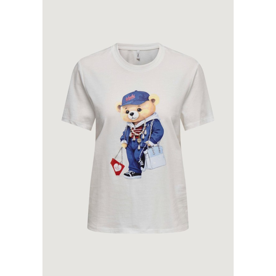 Koszulka crop top Kobieta ONLY Onlmaeve Life S/S Reg Tee Cs Jrs