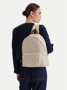 Tommy Hilfiger Plecak Popette Dome Backpack AW0AW17939 Écru