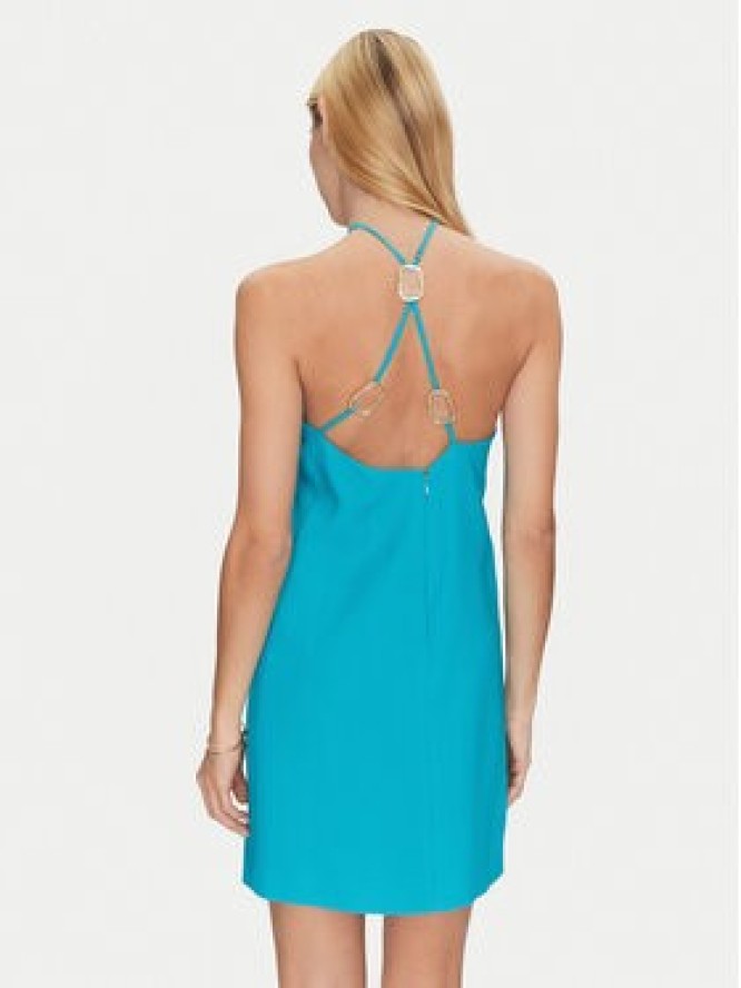 Simona Corsellini Sukienka koktajlowa P25CPAB03501 Niebieski Slim Fit