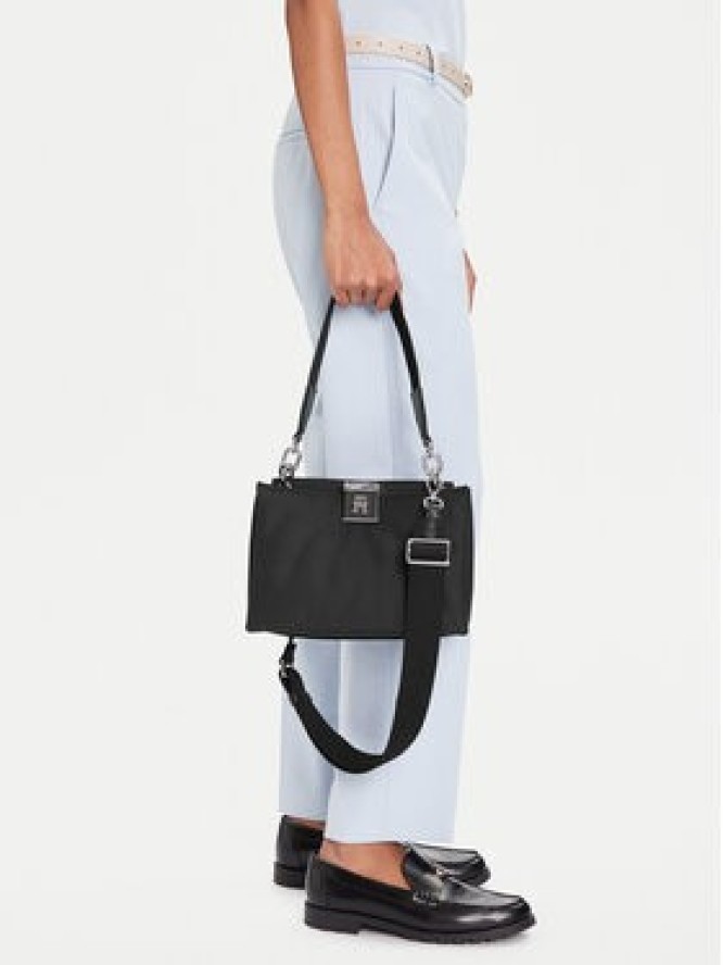 Tommy Hilfiger Torebka Th Her Med Satchel Nylon Sv AW0AW18200 Czarny