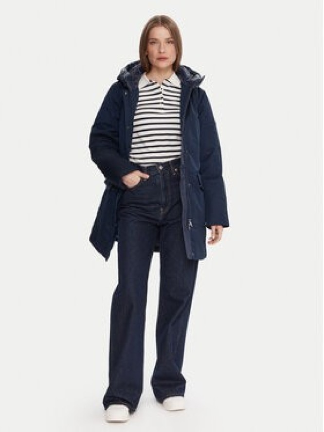 Tommy Hilfiger Parka WW0WW46533 Granatowy Relaxed Fit