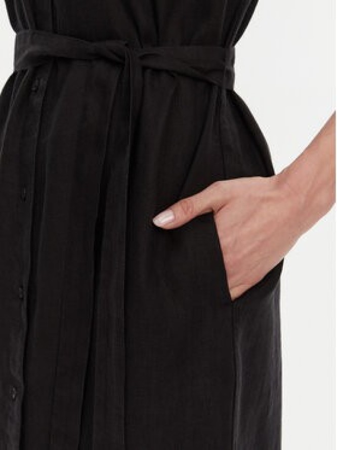 Tommy Hilfiger Sukienka koszulowa Ess WW0WW44653 Czarny Regular Fit