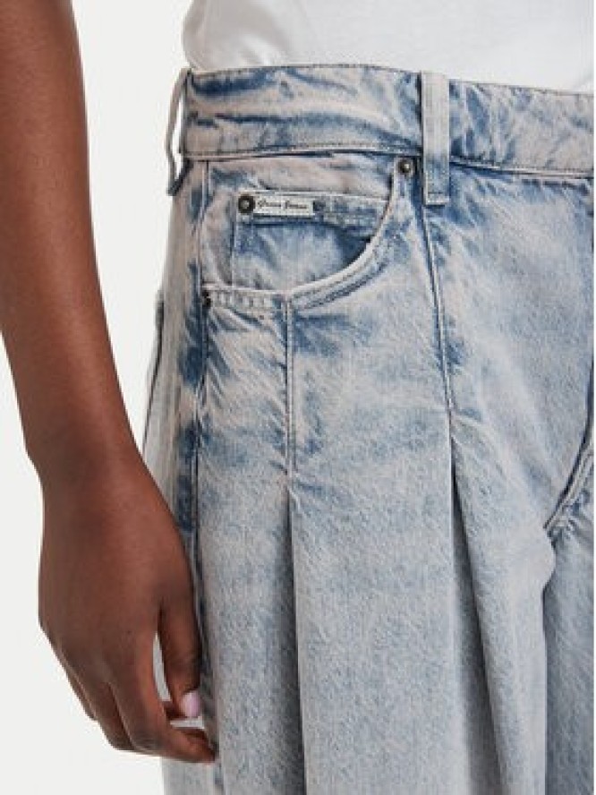 Guess Jeans Jeansy W6GA2U D5M57 Niebieski Wide Leg